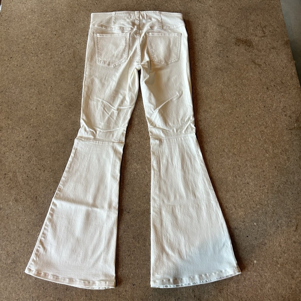 Free People We The Free Penny Pull On Flare Jeans Cream Ivory 29"